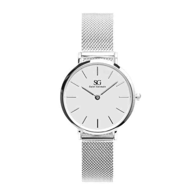 Women's Watch with Silver Bracelet, Harlem Silver, 32mm