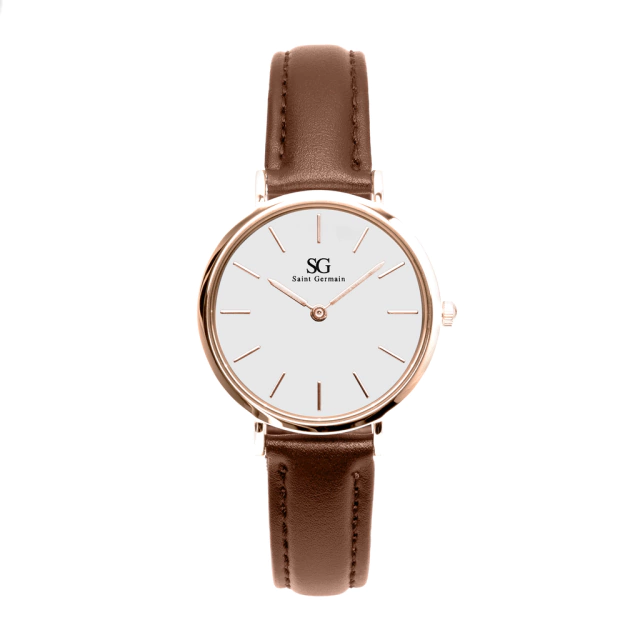 Women's Brown Watch with Bronx Rose Gold Leather Strap, 32mm 92 Reviews | 3 Questions