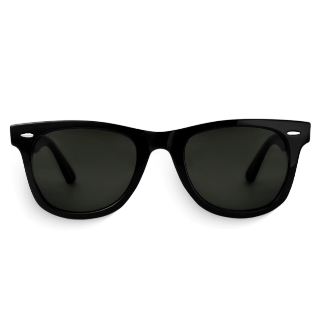 Hills Green Black Classic Square Sunglasses