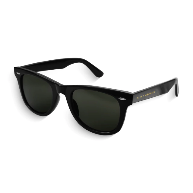 Hills Green Black Classic Square Sunglasses