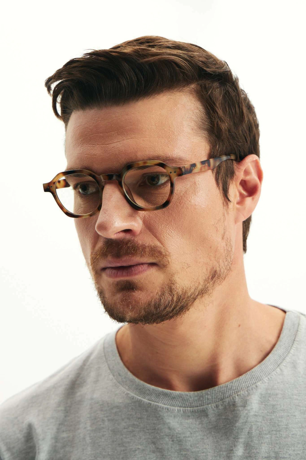 Mizu Tortoise Latte Square Prescription Glasses