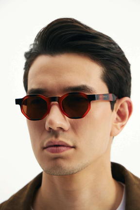 Classic Tori Tortoise Hexagonal Sunglasses