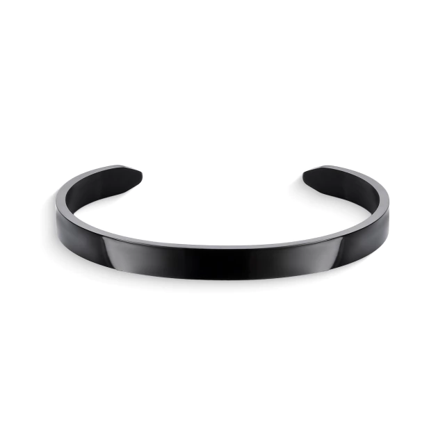Minimalist Adjustable Plain Black Bracelet