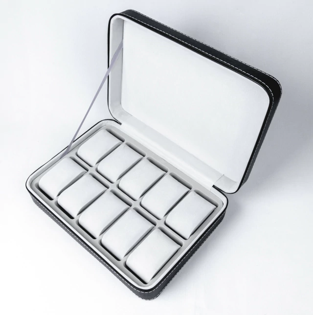 Zippered Watch Case for 10 Watches