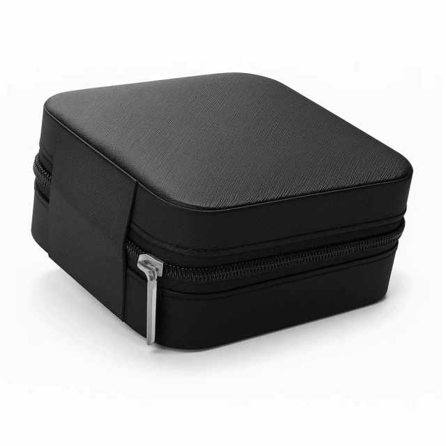 Black Jewelry Case with Zipper